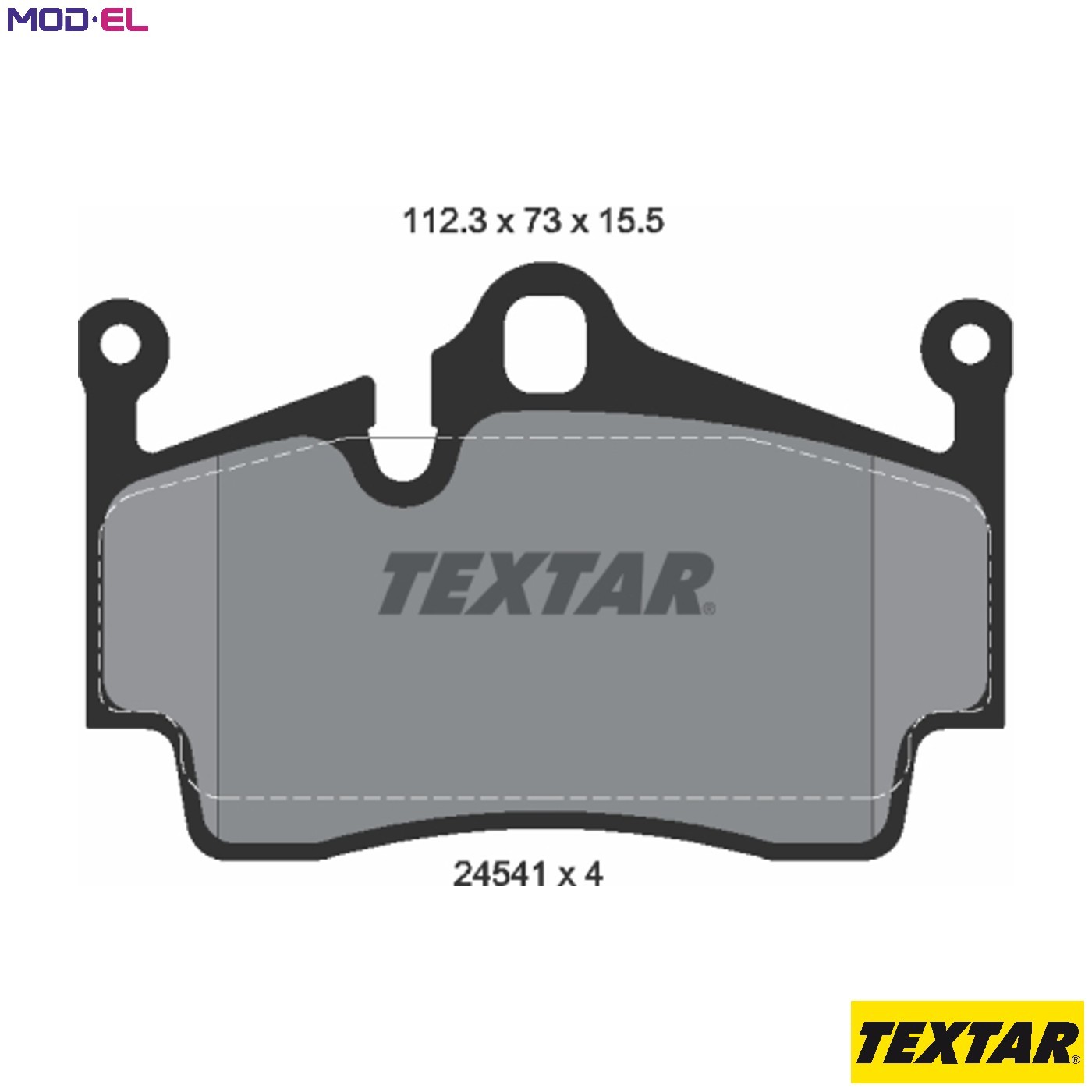 Brake Pads Set Rear Textar 2454101 98735293901 98735293903 - Image 8