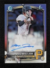 2025 Bowman Chrome Prospect Auto Refractor 240/499 Mitch Jebb #CPA-MJ Auto 1n2n