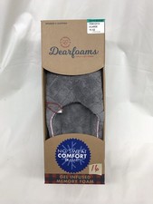 Dearfoams No Sweat Comfort Women Microfiber Terry Slippers Size 11-12 NIB S-43