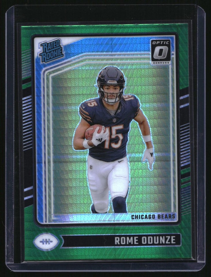 2024 Donruss Optic Rome Odunze #286 Green Velocity RC