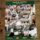 Joe Namath #12 Autograph On NY Daily News Insert 10/26/2008