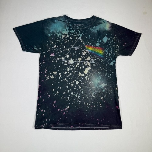 Pink Floyd – T-Shirt Donna Dark Side Of The Moon Splatter, Colore Nero, 100% Cotone