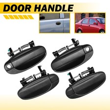 Outer Door Handles Set 4pcs Front Rear Left Right Black For Chevrolet Aveo5 Aveo