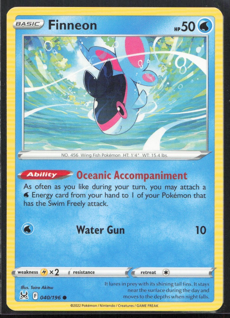 2022 Sword & Shield - Lost Origin Finneon Basic/Common #40