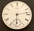 Antique 1890 Waltham 1873 Seaside J Pocket Watch Movement Parts/Repair 6s 7j USA