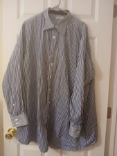 Mens Long Sleeve Button Down Dress Shirt By Individual Shirts XXL