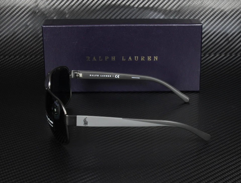 Gafas de sol para hombre Ralph Lauren Polo PH3093 928887 mate gris metalizado oscuro 62 mm Foto 4 de 4