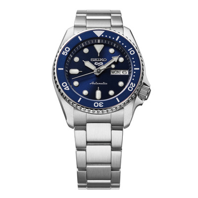 Seiko SKX 5 Sports Series 38 MM SS Blue Dial Automatic Watch SRPL77K1