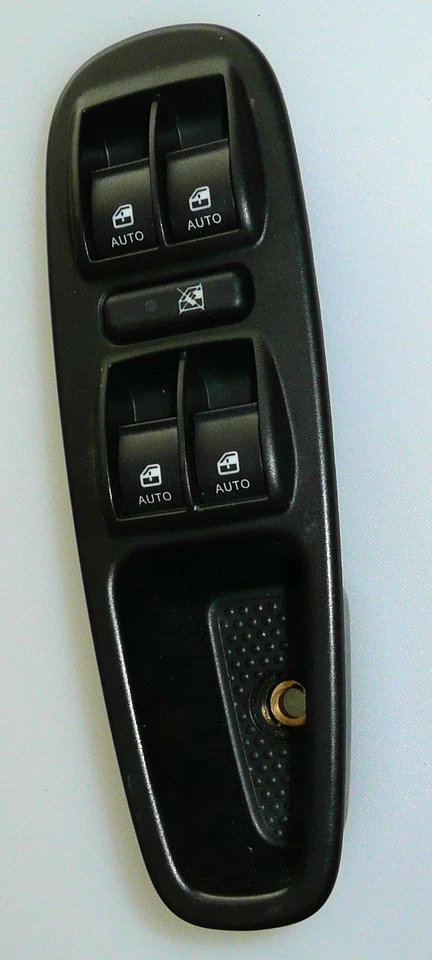 Fiat 500L 2014-2017 negro OEM lado del conductor interruptor de ventana eléctrica maestro 735572962 Foto 3 de 4