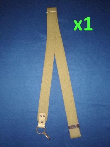 Soviet Russian Army Sling AK Carry Strap Belt Khaki Deer Head Stamp Grade B Intr