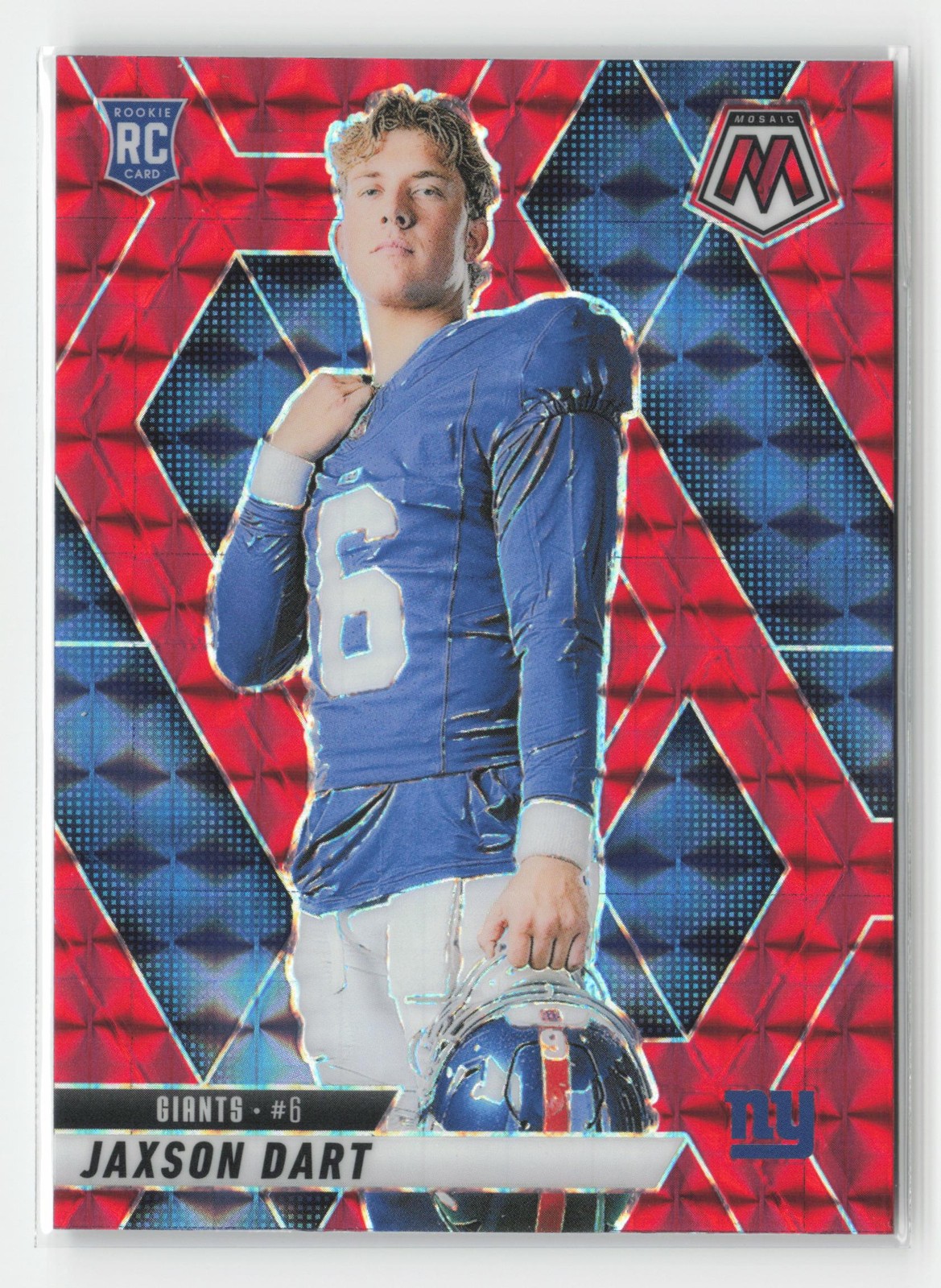 Jaxson Dart 2025 Panini Mosaic #288 Mosaic Red