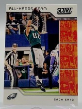 2020 SCORE ZACH ERTZ ALL-HANDS TEAM FOOTBALL CARD EAGLES NFL AHT-ZE panini