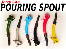 Jerry Can POUR SPOUT Green Silver Black Yellow Blue Red