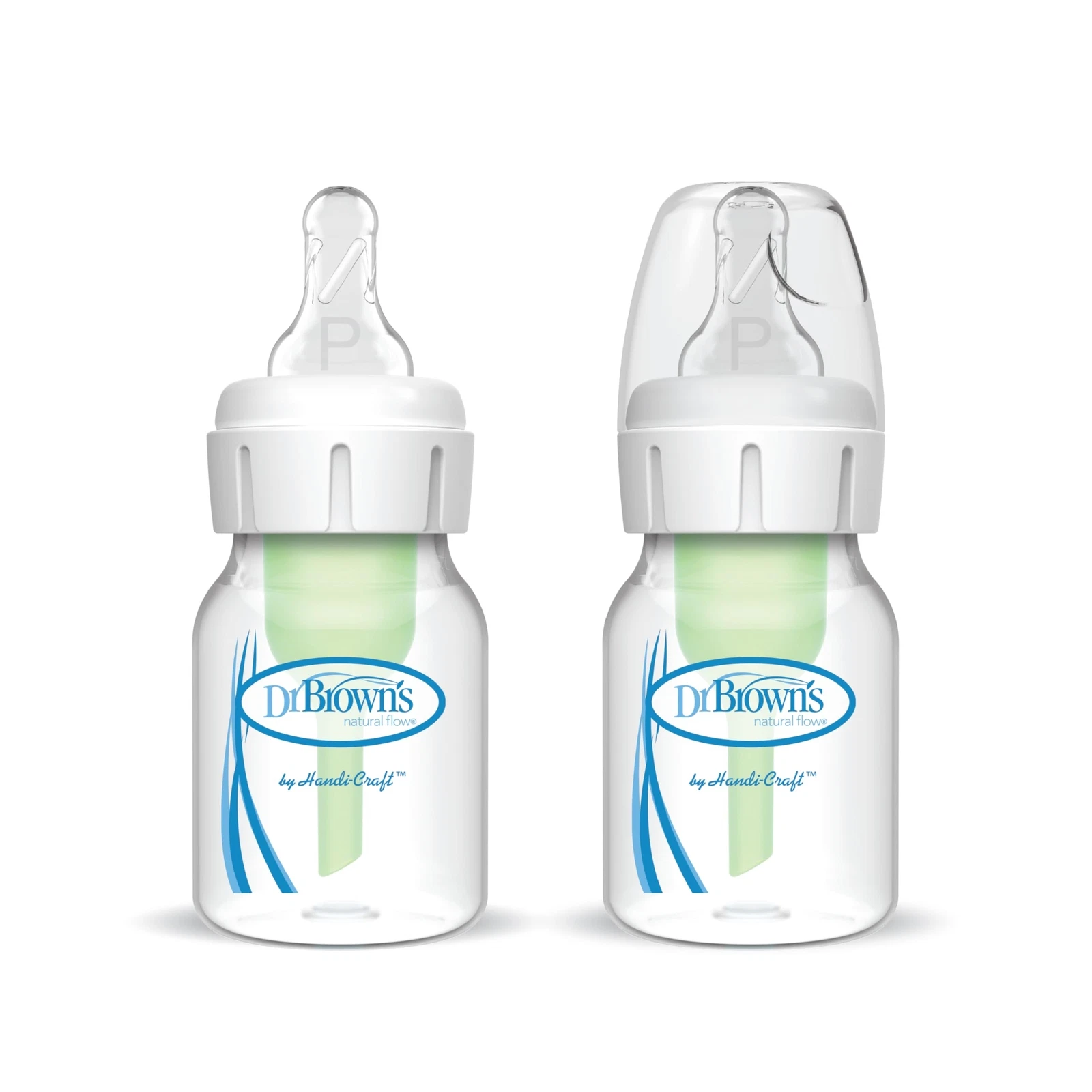 Dr Brown's Options Preemie Baby Bottles 2 Pack 2 Oz with Nipples