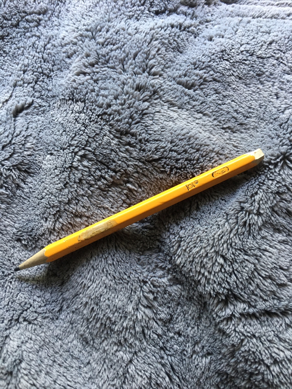 Jot No. 2 PENCIL  ~Yellow ~HB Hard Black Lead (no Eraser)