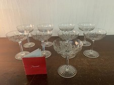 9 Champagne Glasses Model Epron in Baccarat Crystal Price per Unit 