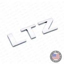 For Chevy Silverado LTZ Tailgate Logo Nameplates Letter 3D Decal Emblem Chrome