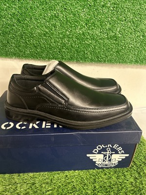 Dockers Dress Shoes Black Edson Franchise Slip On Loafer Leather Men 7.5M  27224