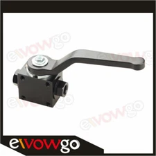 US SHIP Black Brake Line Lock Shut Off Valve 1/8" NPT Billet Aluminum Valve