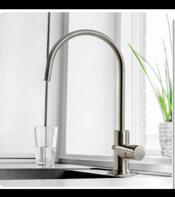 iSpring Wasserfiltration gebürstetes Nickel GA1 Serie strapazierfähig Nicht-Luftspalt Neu