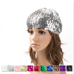 sequin skull cap