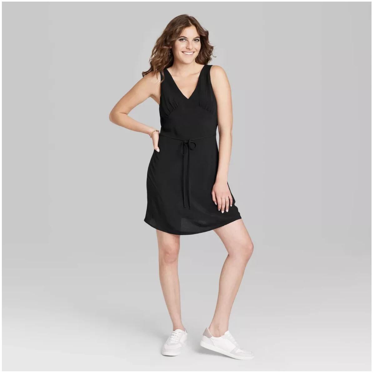 wild fable black dress Wild Fable Women's Sleeveless Tiered Jacquard Fit & Flare Dress   Biggybargains