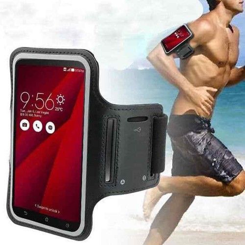 pour QMobile Q Inifnity E Brassard Professionnelle Housse Armband Néoprène ét... - Photo 3/6