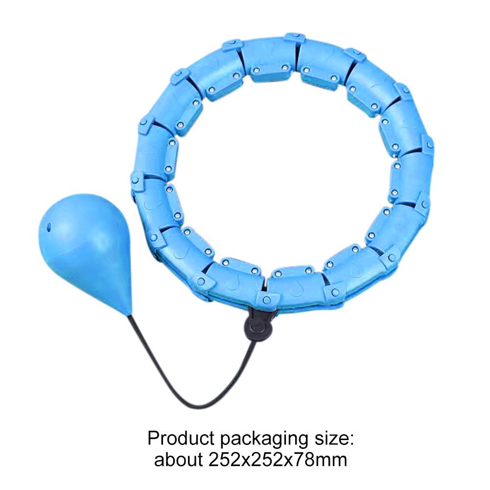 Massage Fitness Hoop Sports Waist Trainer Hoop Equipment (Blue 24 Knots) eBay