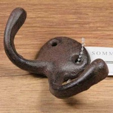 Garderobenhaken Gusseisen Kleiderhaken Wandhaken Landhaus Schlüsselhaken L231-B