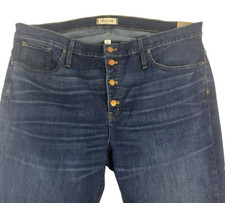 Madewell Mid-Rise Skinny Women's Jeans Button Fly New Size 36 Petite