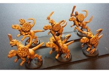 15mm Fantasy Lizardmen Cavalry with Swords on Unarmored Chameliex 4 figures