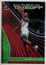 Andrew Wiggins 2019-20 Donruss Optic All Clear For Takeoff Red /99 