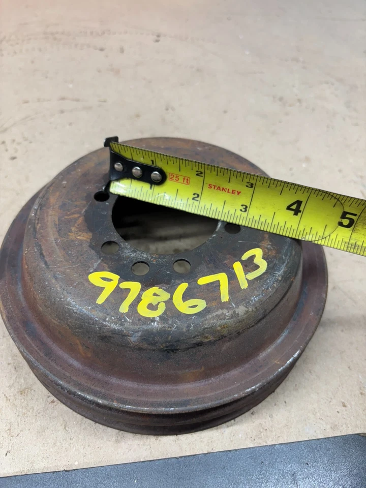 1970 71 72 73 74 75 V8 POLIA DE MANIVELA RANHURA DUPLA Pontiac 400 455 Firebird 9786713 - Imagem 4 de 4