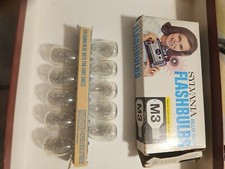 Sylvania M3 Clear Blue Dot Flashbulbs 10 Unused FlashBulbs New Old Stock Vintage