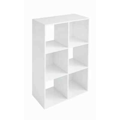 Mainstays 11'' 6-Cube Storage Organizer, White