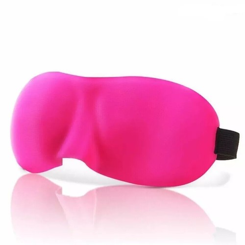 Máscara para dormir cubierta para ojos 3D suave acolchada máscara para ojos apagón noche viaje venda para los ojos - Imagen 12 de 13