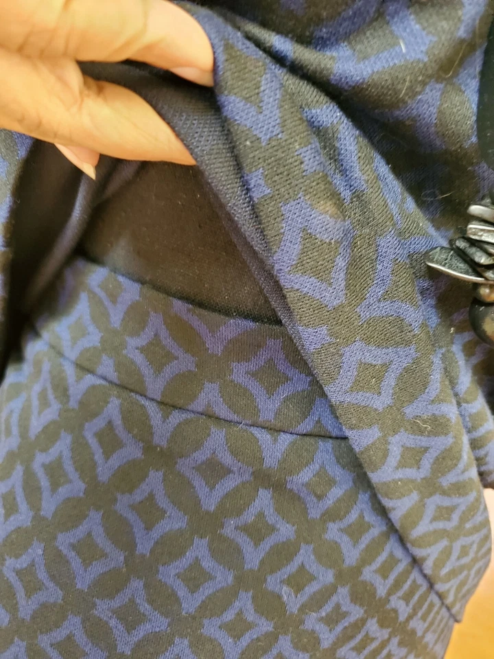 Conjunto de falda y top - Top Dana Buchman talla L y falda talla 10 - Mangas imitación cuero Foto 4 de 4