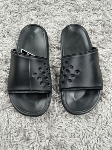 Nike Air Jordan Play Slide Black Silver Slides DC9835-005 Mens Size 11 NEW - Picture 1 of 8