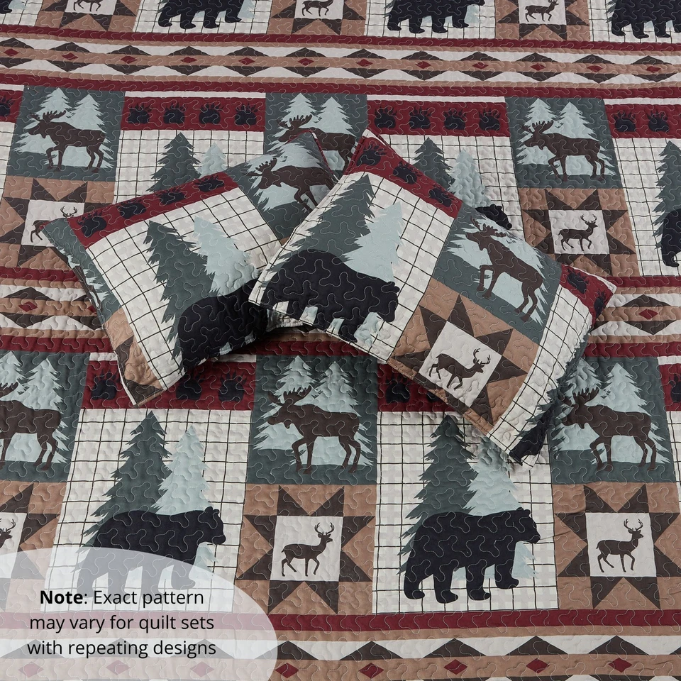 Virah Bella - Wildlife Patch - Lightweight Reversible Quilt Set - Image 4 of 4