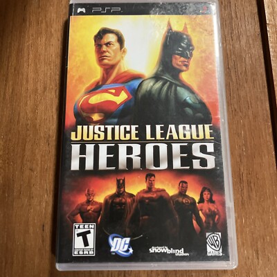 Justice League Heroes for PSP | Case & Manual NO GAME