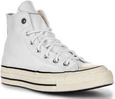 Image of Converse A07444C Court Patch Canvas & Leather Mens Trainer White UK 6 - 12