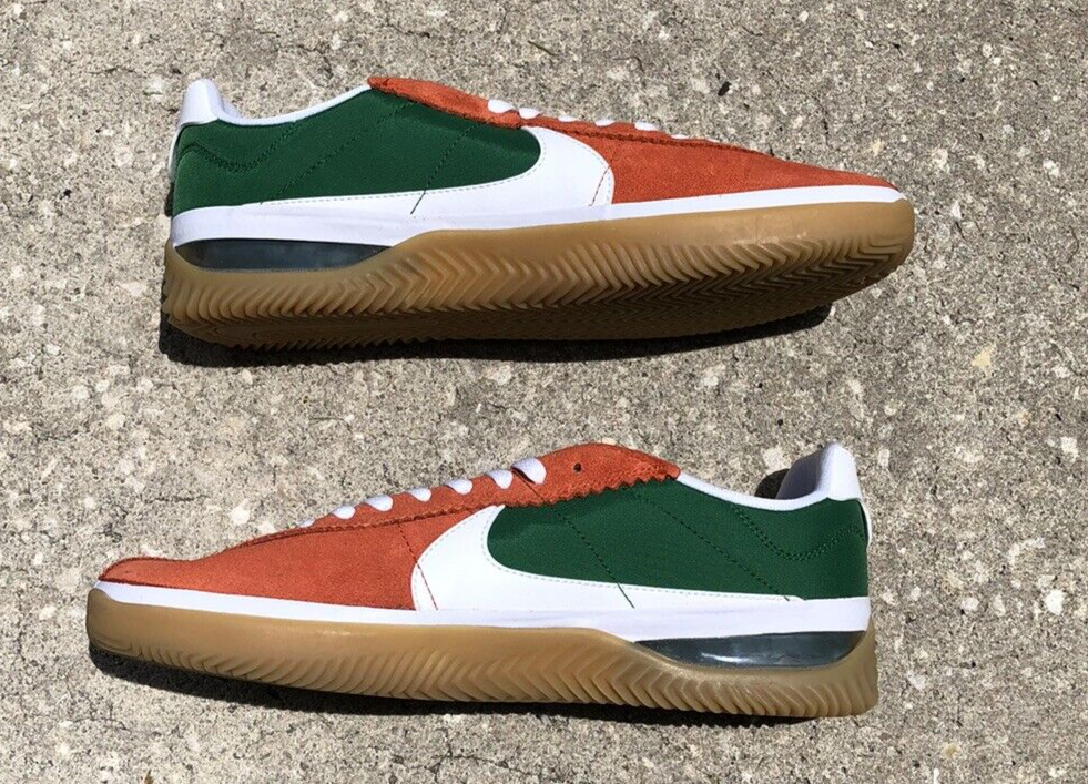 Nike BRSB Deep Orange Pine Green Skateboarding sneaker.Size 10.5. Good condition Nike BRSB Deep Orange Pine Green DH9227-800 size 11 | eBay main image 4