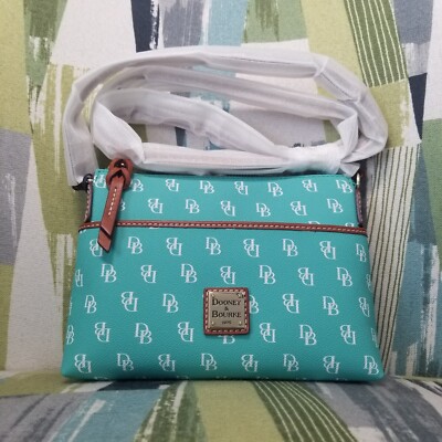 Dooney & Bourke Gretta Katie Crossbody Bag In Sea Foam DB Signature Purse
