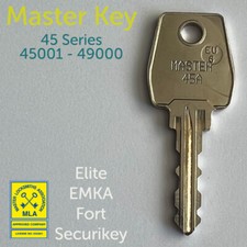 Eurolocks Master Key 45 Series 45001 to 49000 Elite EMKA Fort Securikey 