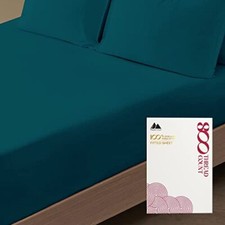 100 Egyptian Cotton Twin Fitted Sheet Only - 800 Thread Count 16" Deep Pocke...