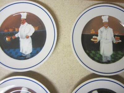 ガイビュッフェ ウィリアムズソノマ シェフ6枚 日本製 廃盤 SET 6 DIFFERENT Williams Sonoma Chef Series Salad Plate Guy Buffet