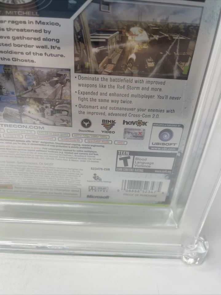 Tom Clancy's Ghost Recon Advanced Warfighter 2 Xbox 360 WATA 9.8 A+ New Sealed - Image 3 of 4