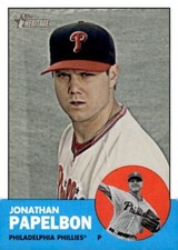 2012 Topps Heritage #136 Jonathan Papelbon Philadelphia Phillies