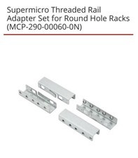 Supermicro MCP-290-00060-0N Threaded Rail Adapter Set for Round Hole Server Rack