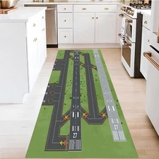 Runner Plane Game Rug,Runway Game Rug,Track Game Rug,Aircraft Game Rug,Aviation